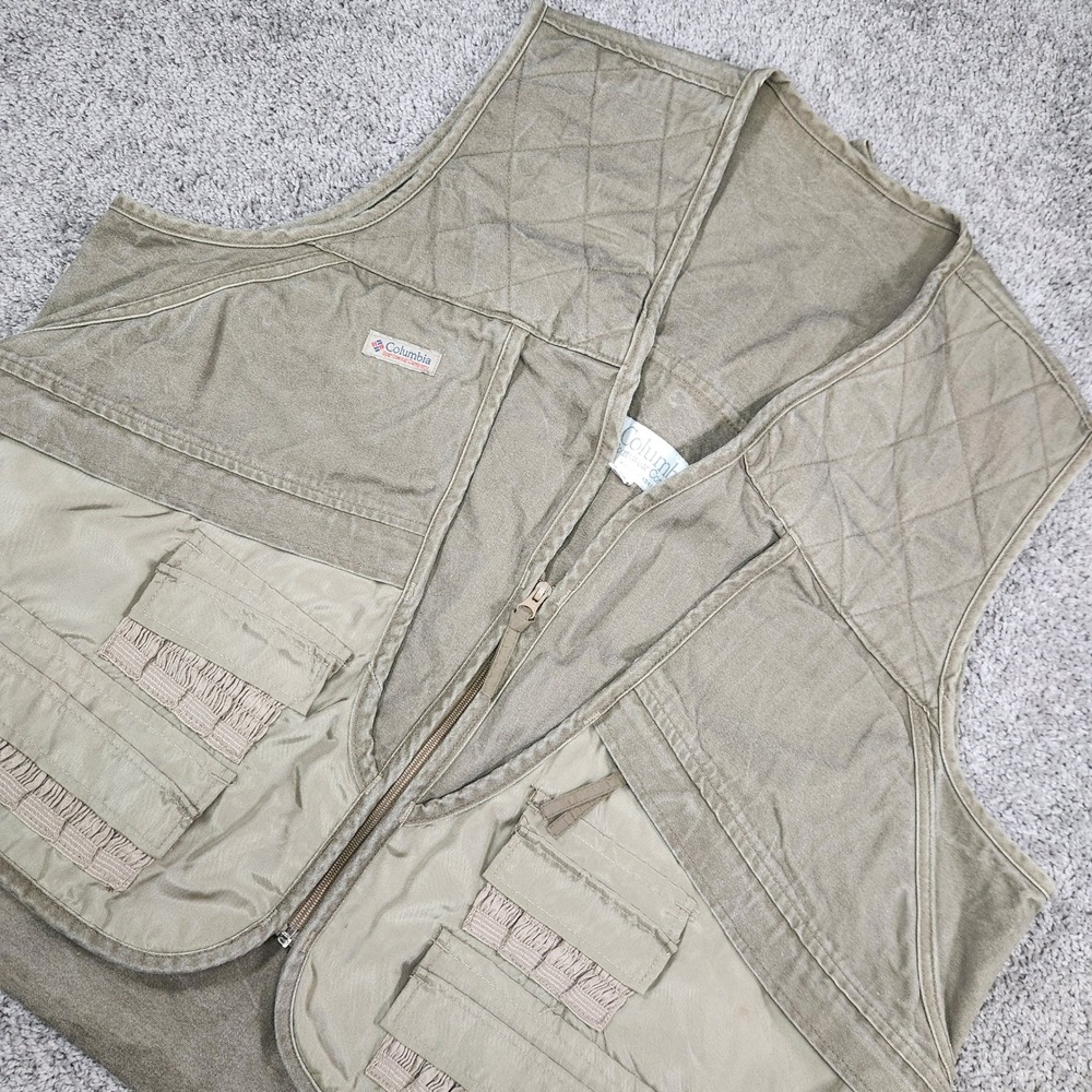 Vintage Columbia Shooting Vest Mens 3XL Hunting‎ Trap Upland Utility Gorpcore